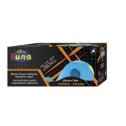 YELLO ROLL STICKY NOTES 50MMX8M WITH WHALE BASE LUNA