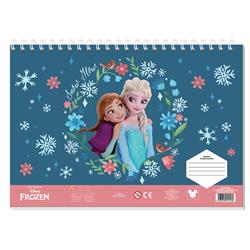 PAINTING BLOCK 23X33CM 40SH  STICKERS-STENCIL-2 COLORING PG  2DESIGNS FROZEN 2