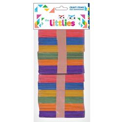 WOOD POP STICKS 114mm 100PIECES THE LITTLIES