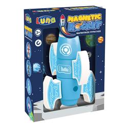 Magnetic Block Rocker light Blue Luna Toys 21,5x16x6cm.