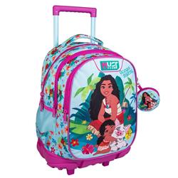 School Trolley Backpack Disney Vaiana 2 Ocean Sisters Must Team 3 Cases