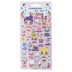STICKERS 10X22CM GIRLY THE LITTLIES