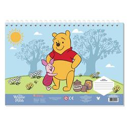 PAINTING BLOCK 23X33CM 40SH  STICKERS-STENCIL-2 COLORING PG  2DESIGNS WINNIE THE POOH
