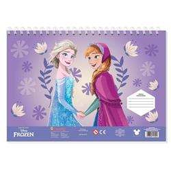 PAINTING BLOCK FROZEN 23X33 40SH  STICKERS-STENCIL-2 COLORING PG  2DESIGNS 1