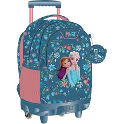 BACKPACK TROLLEY 34X20X44CM 3CASES FROZEN 2 BLUE