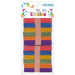 WOOD POP STICKS 114mm 100PIECES THE LITTLIES