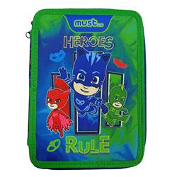 Pencil Case Double Decker Filled PJ Masks Heroes Rule Must