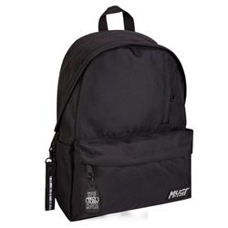 BACKPACK MUST TEAM MONOCHROME 32X17X42 SINGLE POCKET BLACK WITH GREY DETAILS 900D RPET