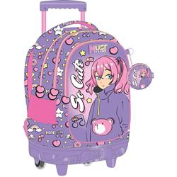 TROLLEY BAG MUST TEAM 34Χ20Χ44 3CASES SO CUTE