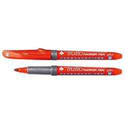 TRATTO MARKER PEN OHP medium In box 8 pcs - red.