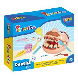 Soft Dough Play Set Dentist Luna Toys 22x7x17,5cm.