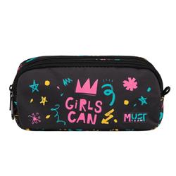 Σχολική Κασετίνα Βαρελάκι Must Team Energy Girls Can 2 Θήκες