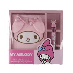 PLUSH ΝΟΤΕΒΟΟΚ WITH PEN SET MY MELODY