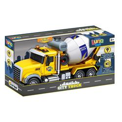 Concrete Mixer Truck 1:14 Friction Luna Toys with sound and light 34,5x12x18cm.