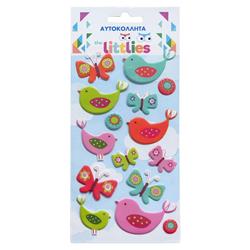 STICKERS 10X22CM BIRDS THE LITTLIES