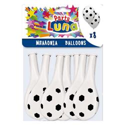 BALLONS 8PCS 36X29CM FOOTBALL