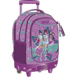 TROLLEY BAG MUST TEAM 34X20X44CM 3CASES K-POP PURPLE