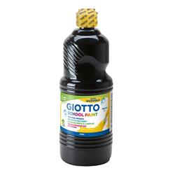 GIOTTO SCHOOL PAINT 1000 ml bottle - black.