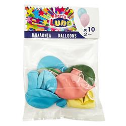 BALLOONS 10PCS IN A POLYBAG PASTEL LUNA