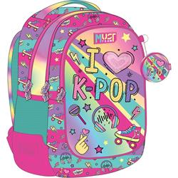 BACKPACK MUST TEAM 32Χ18Χ43 3CASES I LOVE K-POP