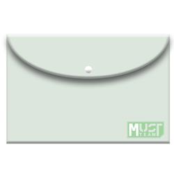 FOLDER WITH BUTTON A4 MUST PASTEL GREEN