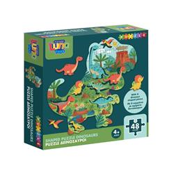 Puzzle Dinosaurs Luna Toys with 8 Shapes 48Pcs 25x35cm.