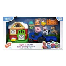 FARM SET WITH SOUND & LIGHT 44X8,8X24,5CM 2DES LUNA