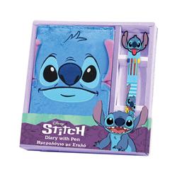 PLUSH ΝΟΤΕΒΟΟΚ WITH PEN SET LILO & STITCH