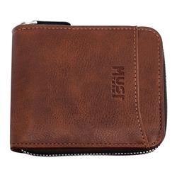 WALLET ΜΑΝ MUST TEAM 11.6Χ9.7Χ3 BROWN