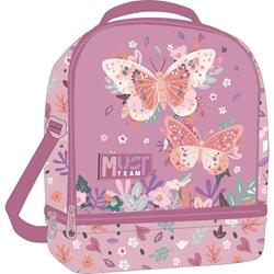 LUNCH BAG MUST TEAM 22X16X28CM ISOTHERMAL BUTTERFLIES LILAC