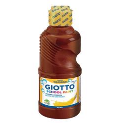 GIOTTO SCHOOL PAINT BOTTLE 250ML BROWN