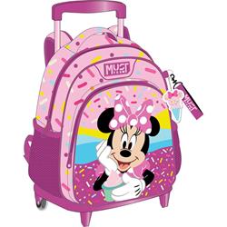 ΤΣΑΝΤΑ ΤΡΟΛΛΕΥ ΝΗΠΙΟΥ 27Χ10Χ31ΕΚ 2ΘΗΚΕΣ  MINNIE MOUSE PINK