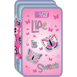 Σχολική Κασετίνα Τριπλή Γεμάτη Must Team Life Is Sweet