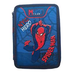 Σχολική Κασετίνα Διπλή Γεμάτη Spider - Man NYC Hero Must Team