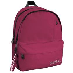 Backpack Must Monochrome rPET Bordeaux 2 Main Cases