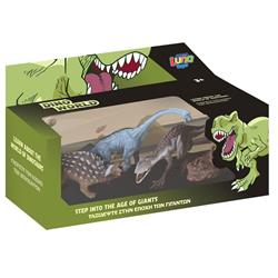 Dinosaur Set 4Pcs Luna Toys 31x14x18,5cm. in  2 designs