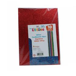 CRAFT PAPER GLITTER A4 10SH THE LITTLIES