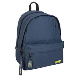 BACKPACK MUST TEAM MONOCHROME PLUS 32X19X42 DOUBLE POCKET DARK BLUE 900D RPET