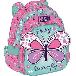 BACKPACK MUST TEAM 27Χ10Χ31 2CASES PRETTY BUTTERFLY