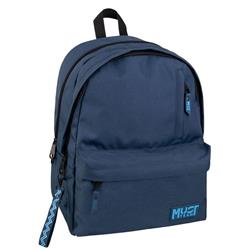 BACKPACK MUST TEAM MONOCHROME CLASSIC 32Χ19Χ42 DOUBLE POCKET BLUE WITH LIGHT BLUE