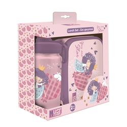 LUNCH BOX PP 800ML & WATER CANTEEN ALUMINIUM 500ML SET MUST TEAM YOU ARE A STAR