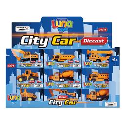 Pull Back Metal Car 1:64 Luna Toys 12x4,5x6,5cm.