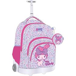 BACKPACK TROLLEY 31Χ24X45 3CASES WITH ONE HANDLE & 2 WHEELS MY MELODY