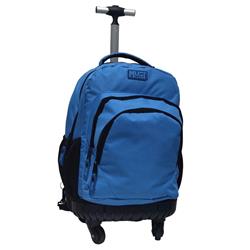 BACKPACK TROLLEY MUST TEAM 31Χ24X45 3CASES WITH ONE HANDLE & 4 WHEELS BLUE