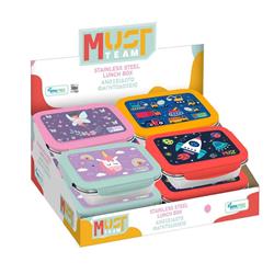 Lunch Box Must Team 900ml Boy - Girl with stainless steel base 4 Designs