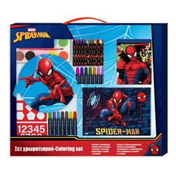 COLORING SET 54X47  SPIDERMAN