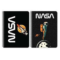 SPIRAL NOTEBOOK 17X25CM 2SUBS 60SH NASA 2DESIGNS