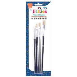 BRUSHES 5PCS BRISTLE 2 4 6 8 12 THE LITTLIES