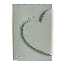 NOTEPAD WITH MAGNETIC HEART BUTTON B6 96SH 3C