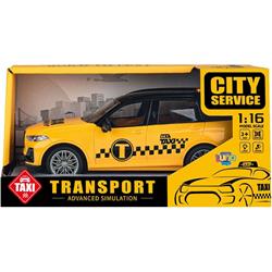 TAXI 1:16 FRICTION WITH LIGHT AND SOUND 28X12,6X14CM LUNA